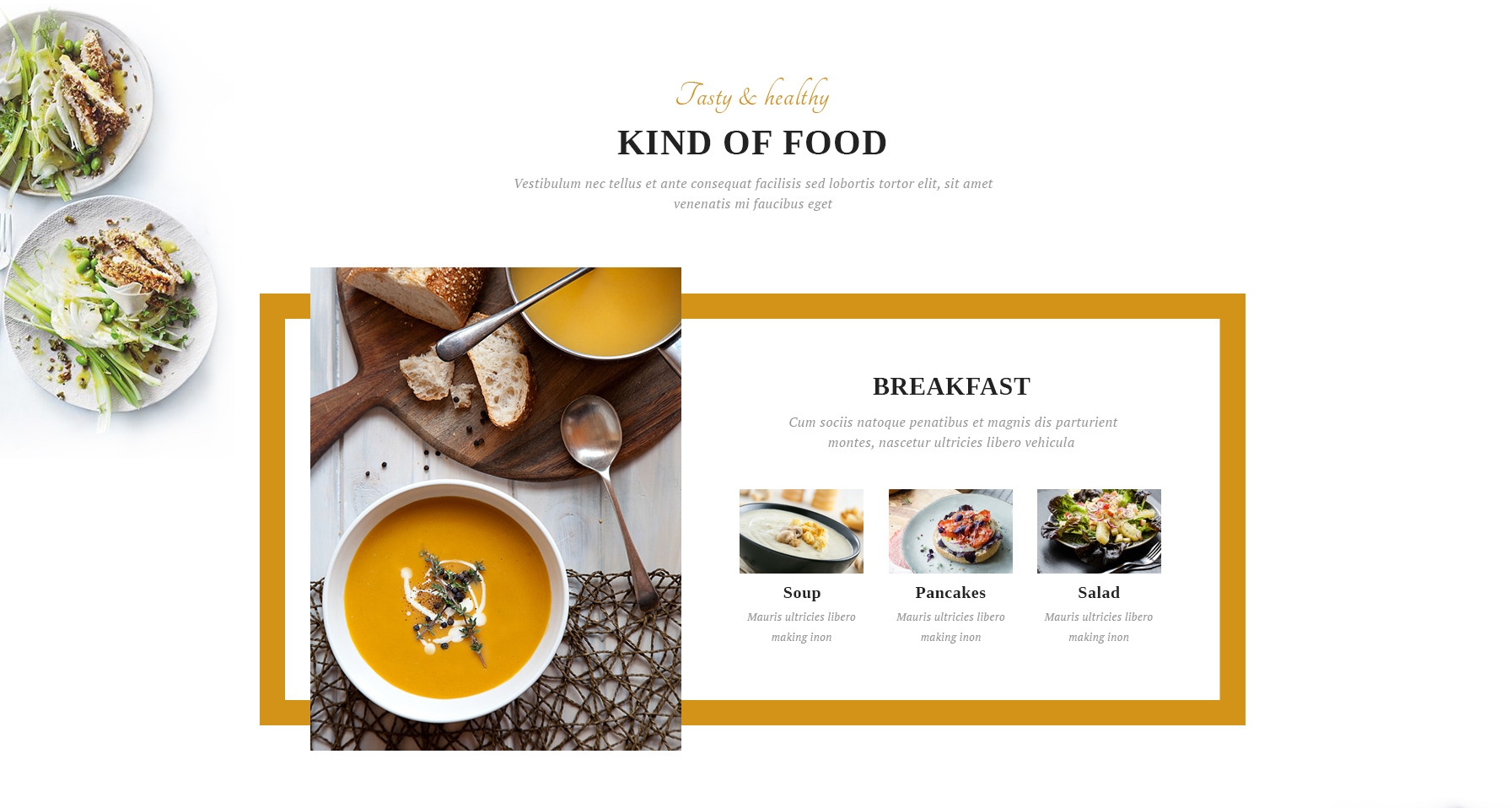 HTML Bootstrap Restaurant Theme