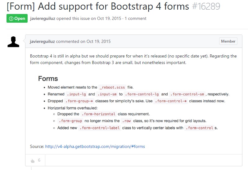 Support for Bootstrap Forms