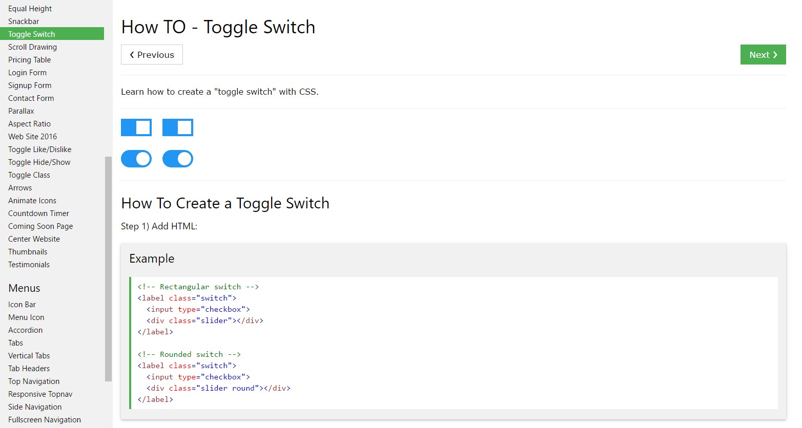  The ways to  produce Toggle Switch