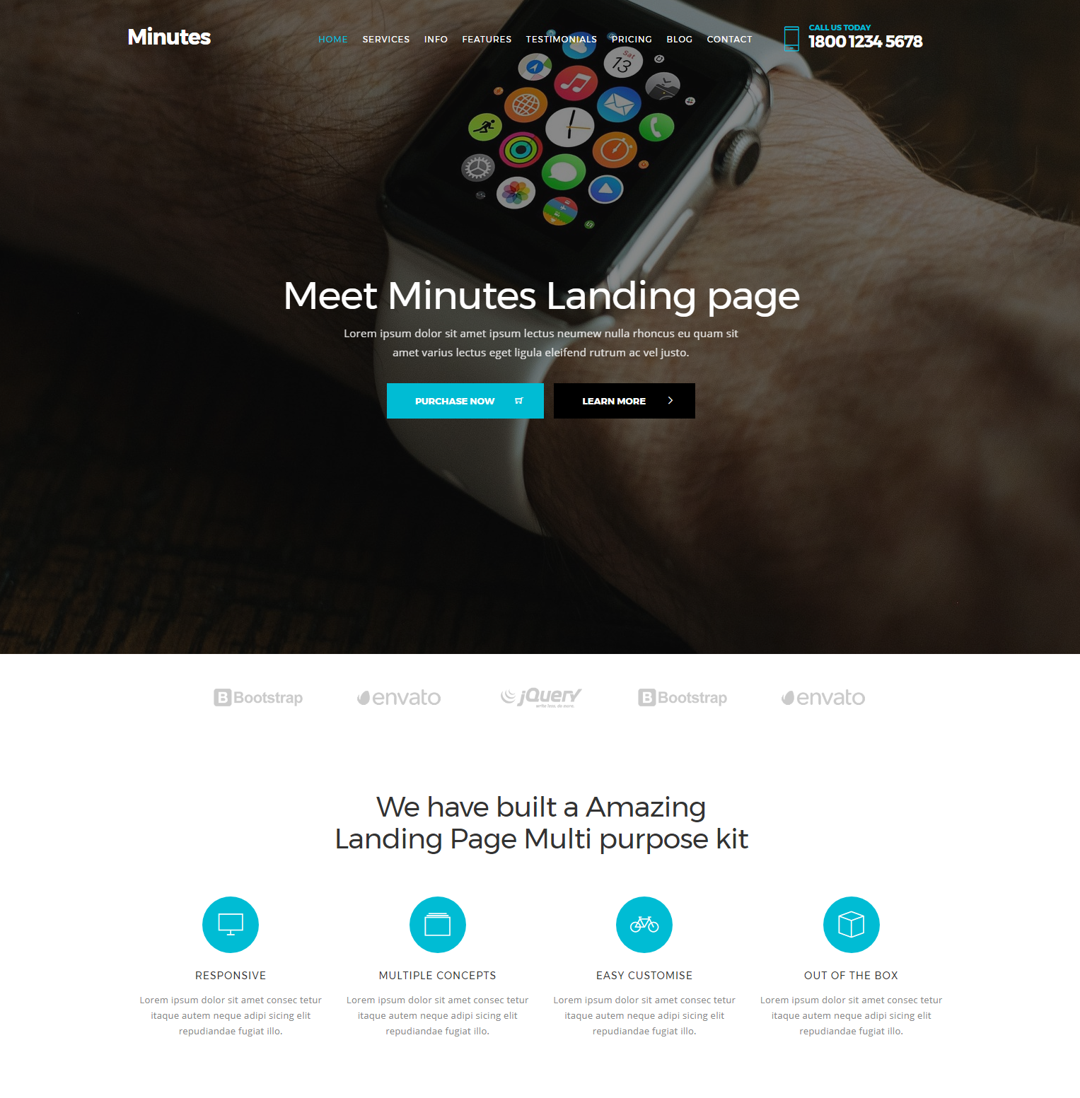 HTML5 Bootstrap Minutes Themes