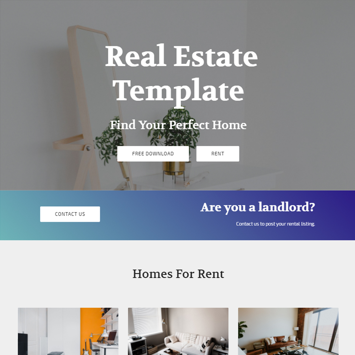 HTML Bootstrap Real Estate Themes