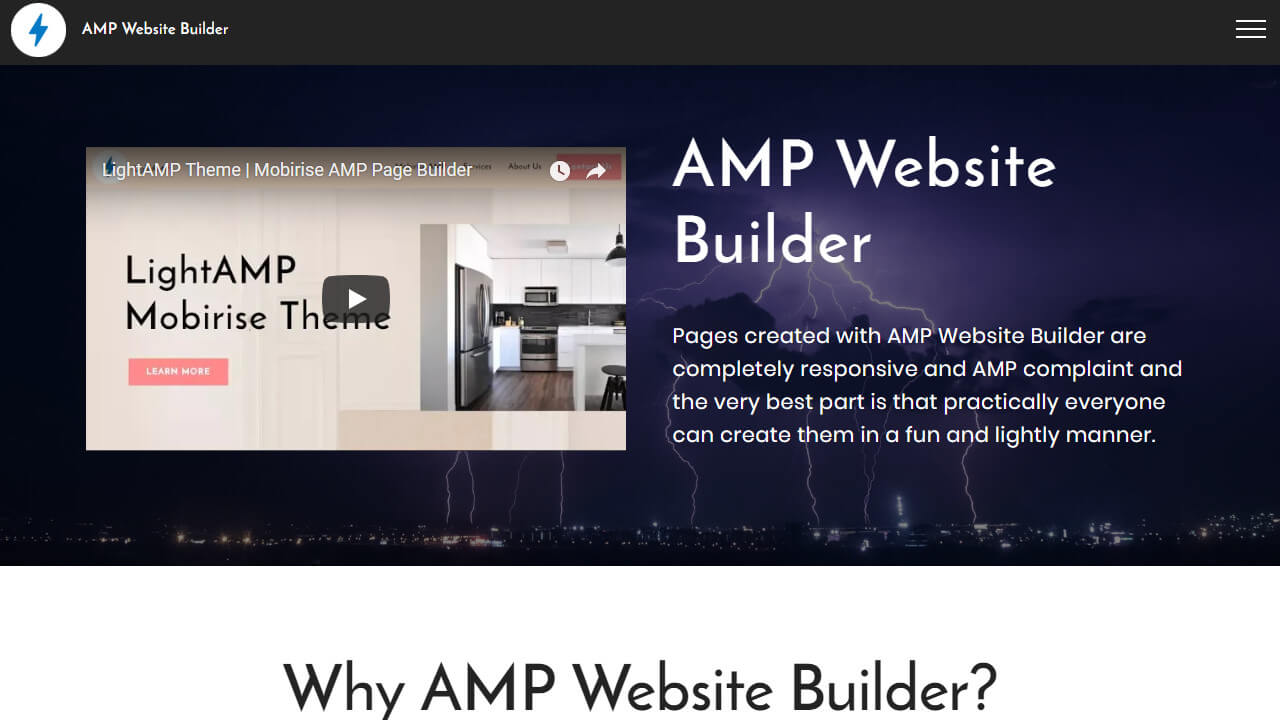 Free AMP Website Maker